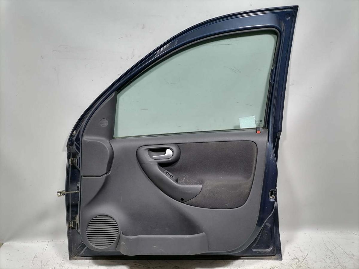 Opel Combo C original T&uuml;r vorn rechts Z168 Metroblau Rohbau BJ06